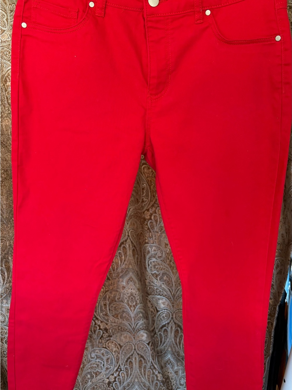 d. jeans Bright Red Skinny Jeans